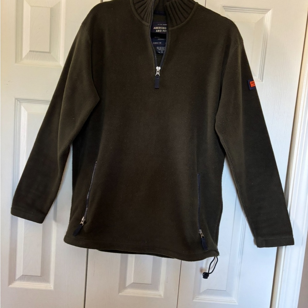 Abercrombie & Fitch Olive Green Men's Sweater